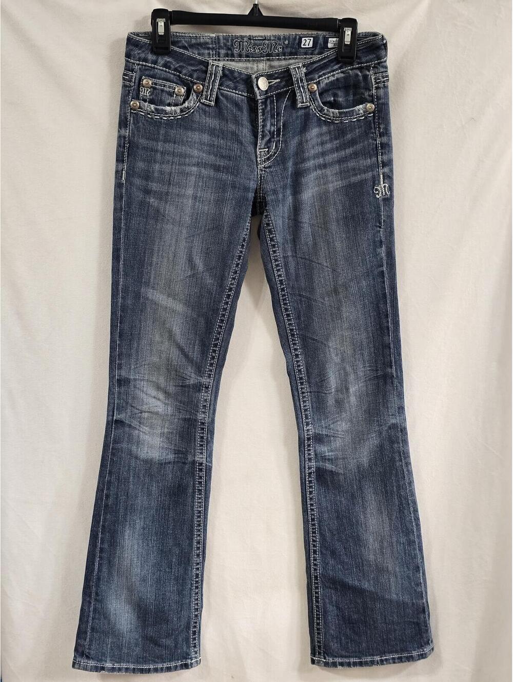 Miss Me Bootcut Jeans with Embroidered Detail JP4896 ECR size 27